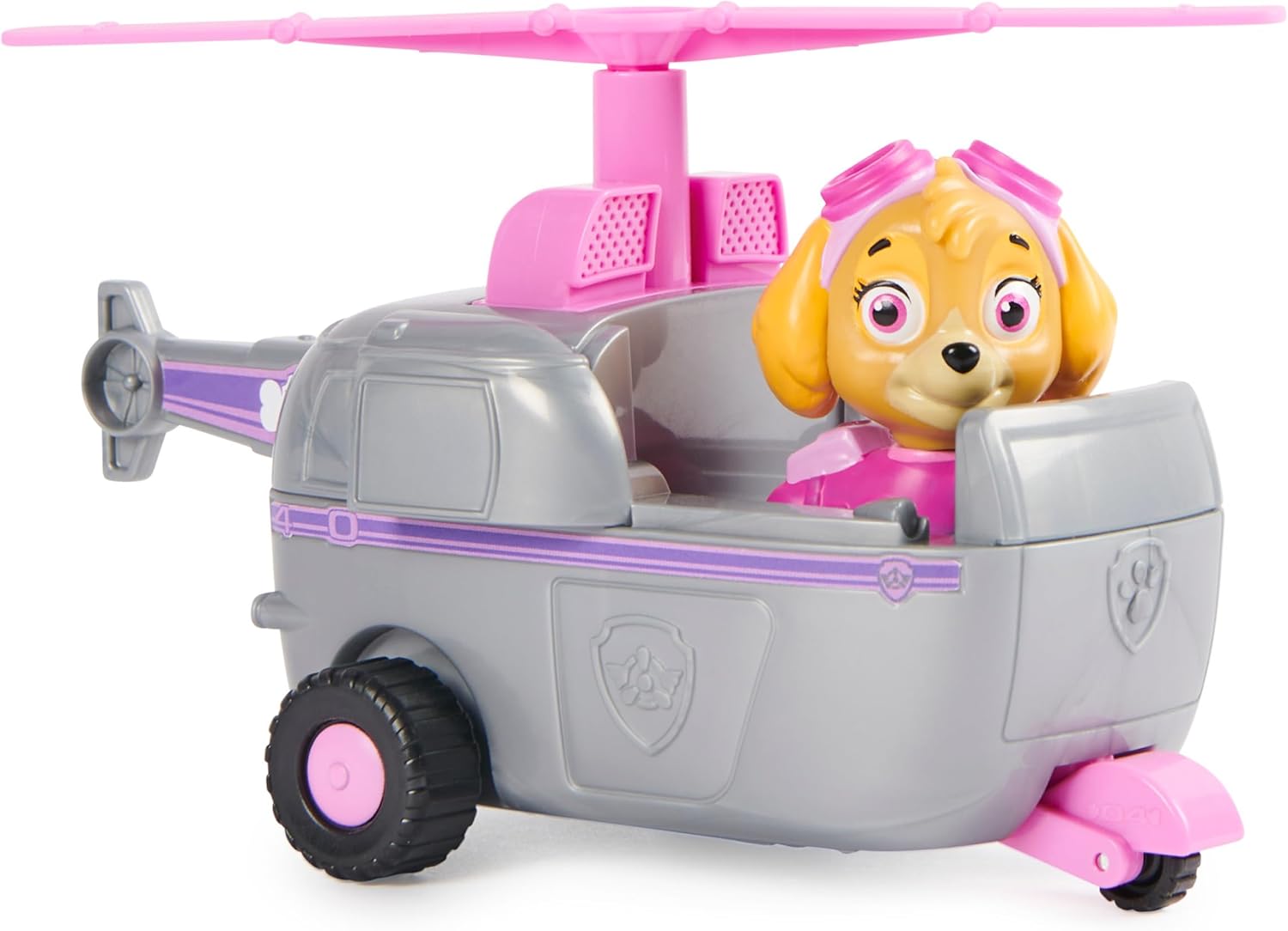 Paw Patrol - Vehicle Figure Stella - Car 15 cm Collectible Figurine Toy - Recycled Plastic Toy - Children's Car - Children's Toy 3 Years and Above