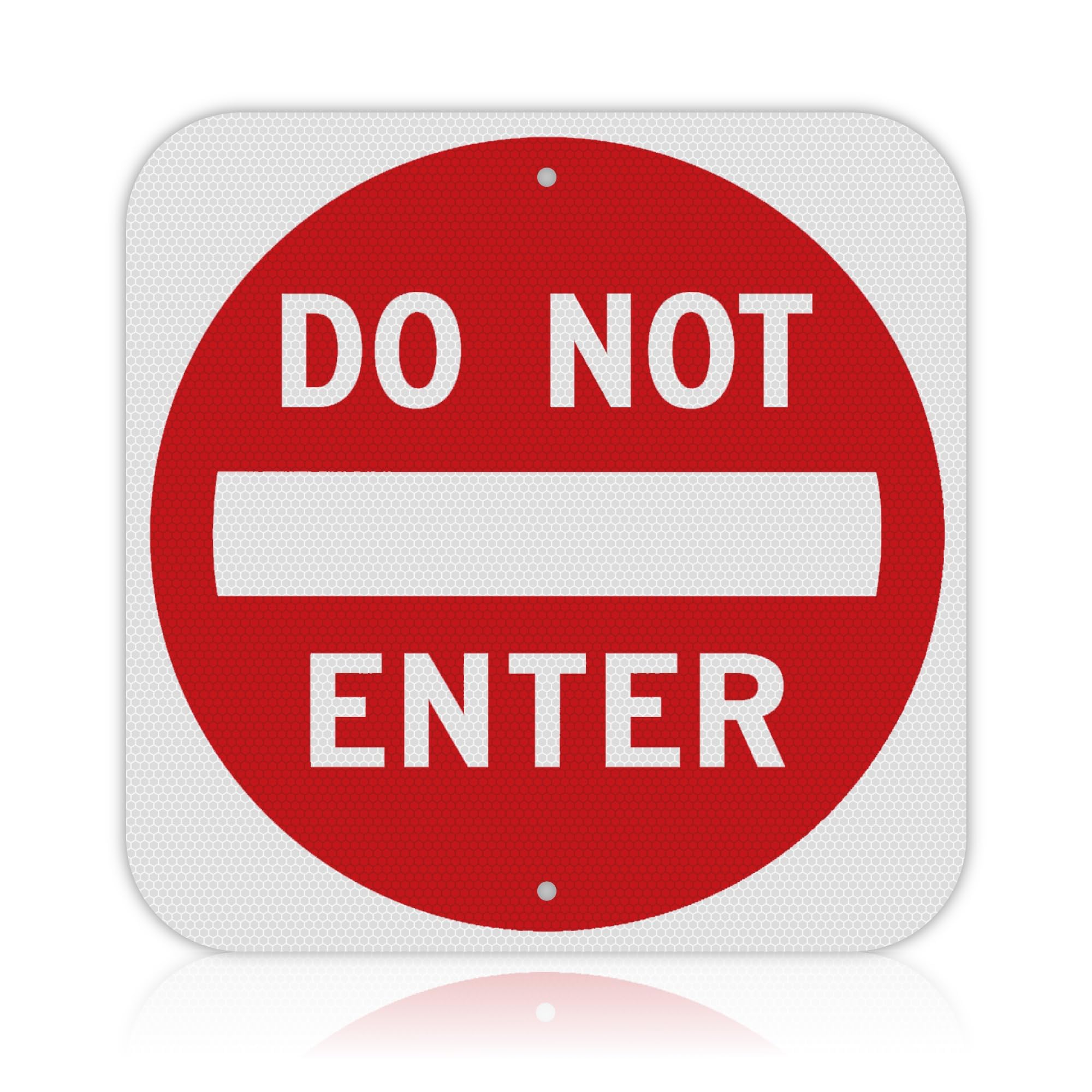 DO NOT ENTER ロードサイン 看板 Olanzu Do Not Enter Sign 30x30 – 80 Mil Heavy-Duty Aluminum