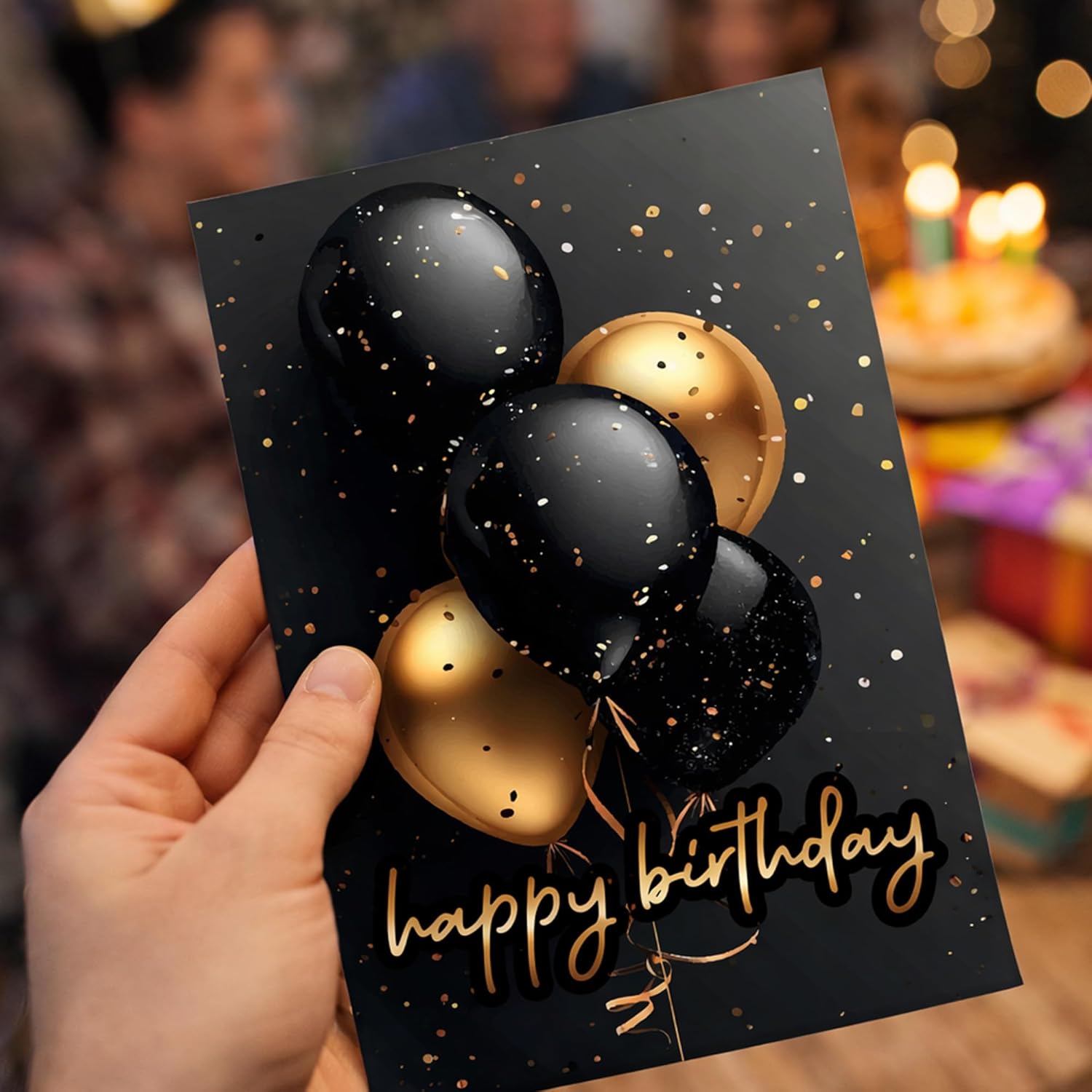 Happy Birthday Cards with Envelopes (Confetti) Bulk 25 Pack of Greeting Cards with Envelopes (5x7 inch - A7) Office, Work, Employees & Clients (B2403) Made in USA