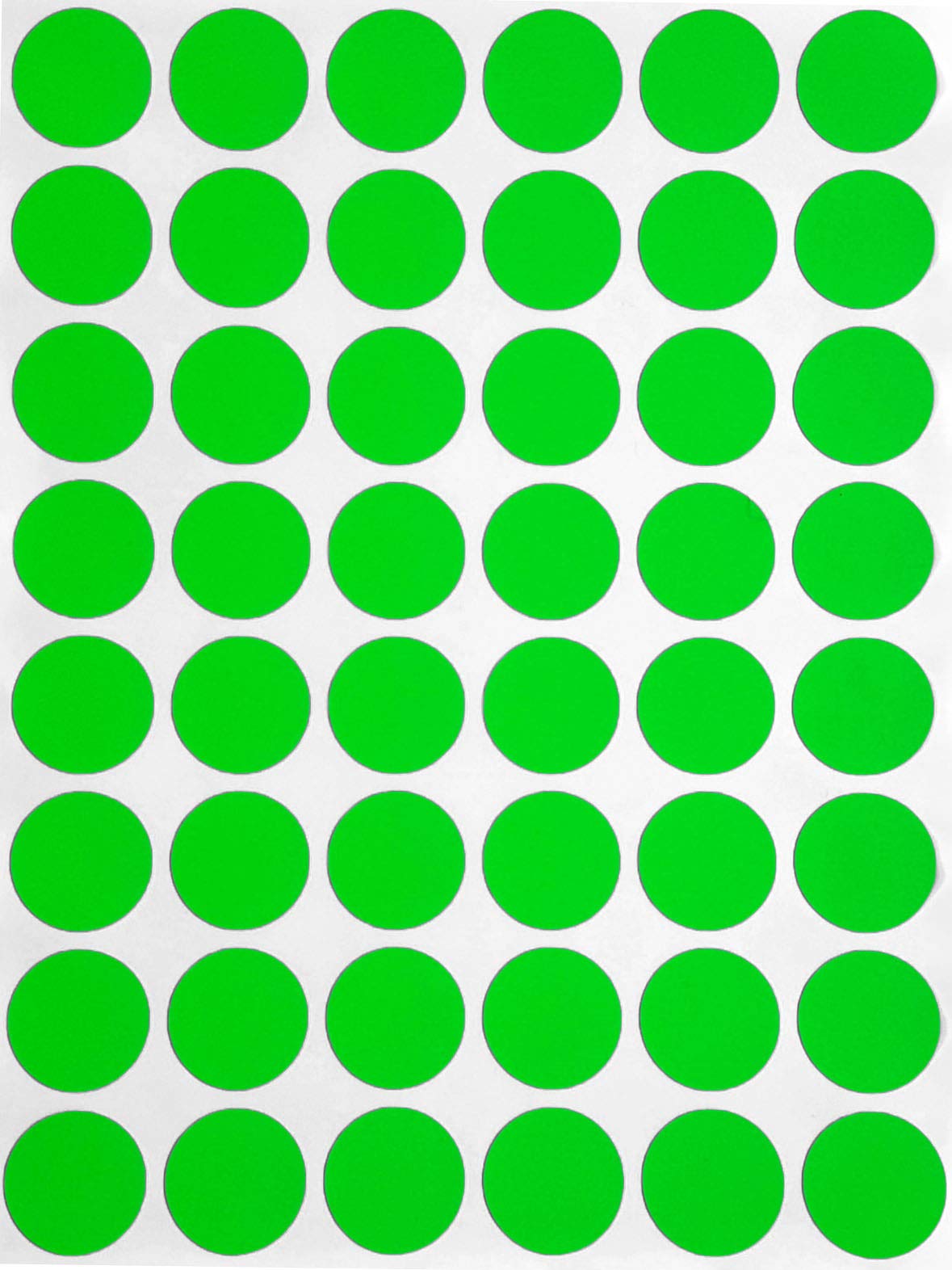 Royal Green Write Dot Sticker 11/16" Inch Color-Coding Labels for Inventory Office Supplies & Home (17mm), 4800-Pack (Neon Green)