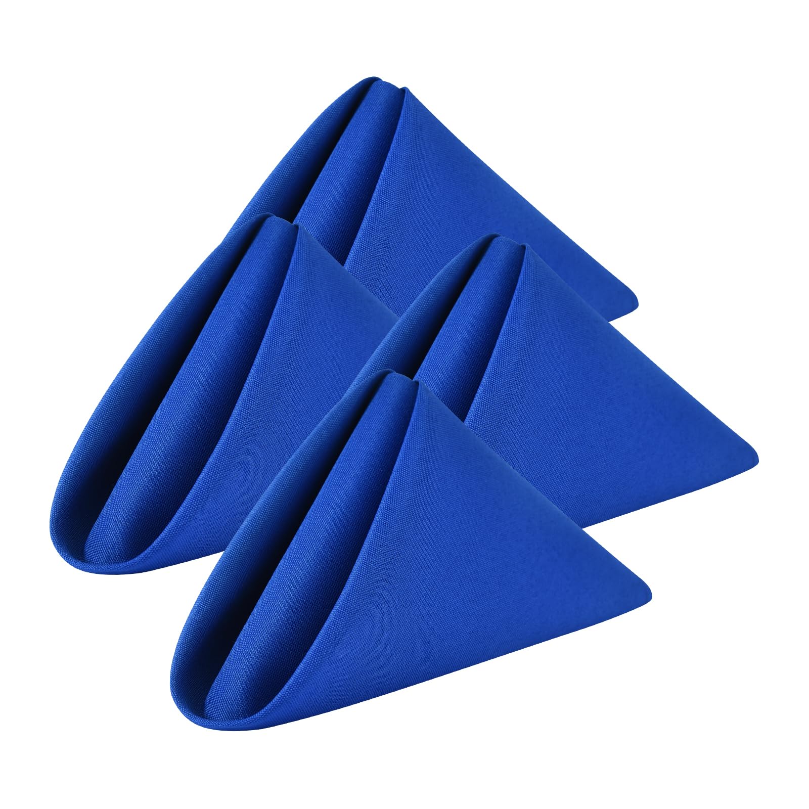 NEWISHER Set of 4 Blue Napkins, 45x45cm Washable Dinner Cloth Napkins