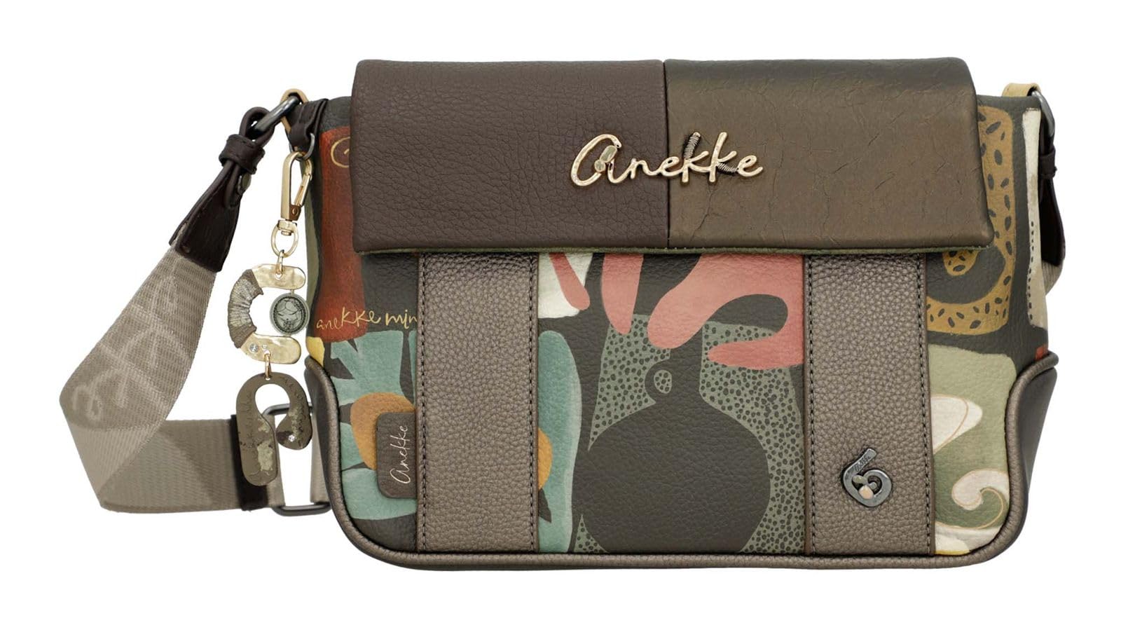 Anekke Bandolera con solapa estampada Amphora