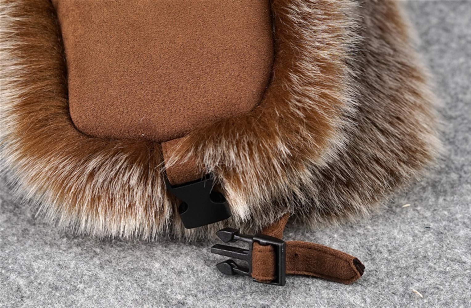 Insun Unisex Chapka Suède Chapeau de Trappeur en Fausse Fourrure Chaud Anti Vent Ushanka Chapeau de Chasse Russe