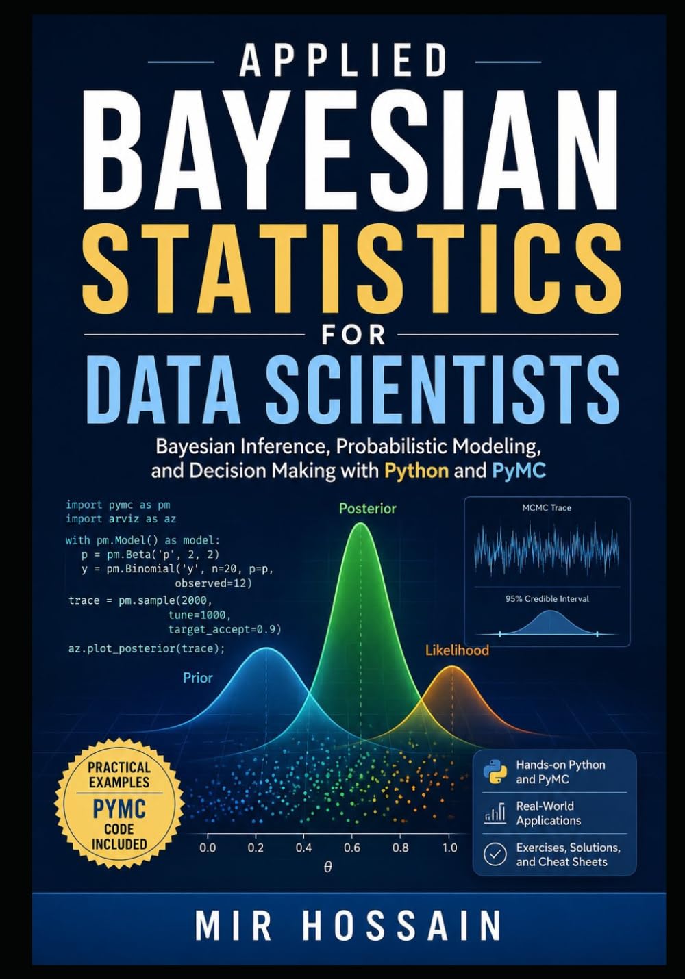 Applied Bayesian Statistics for Data Scientists: Bayesian Inference, Probabilistic Modeling, and Decision Making with Python and PyMC