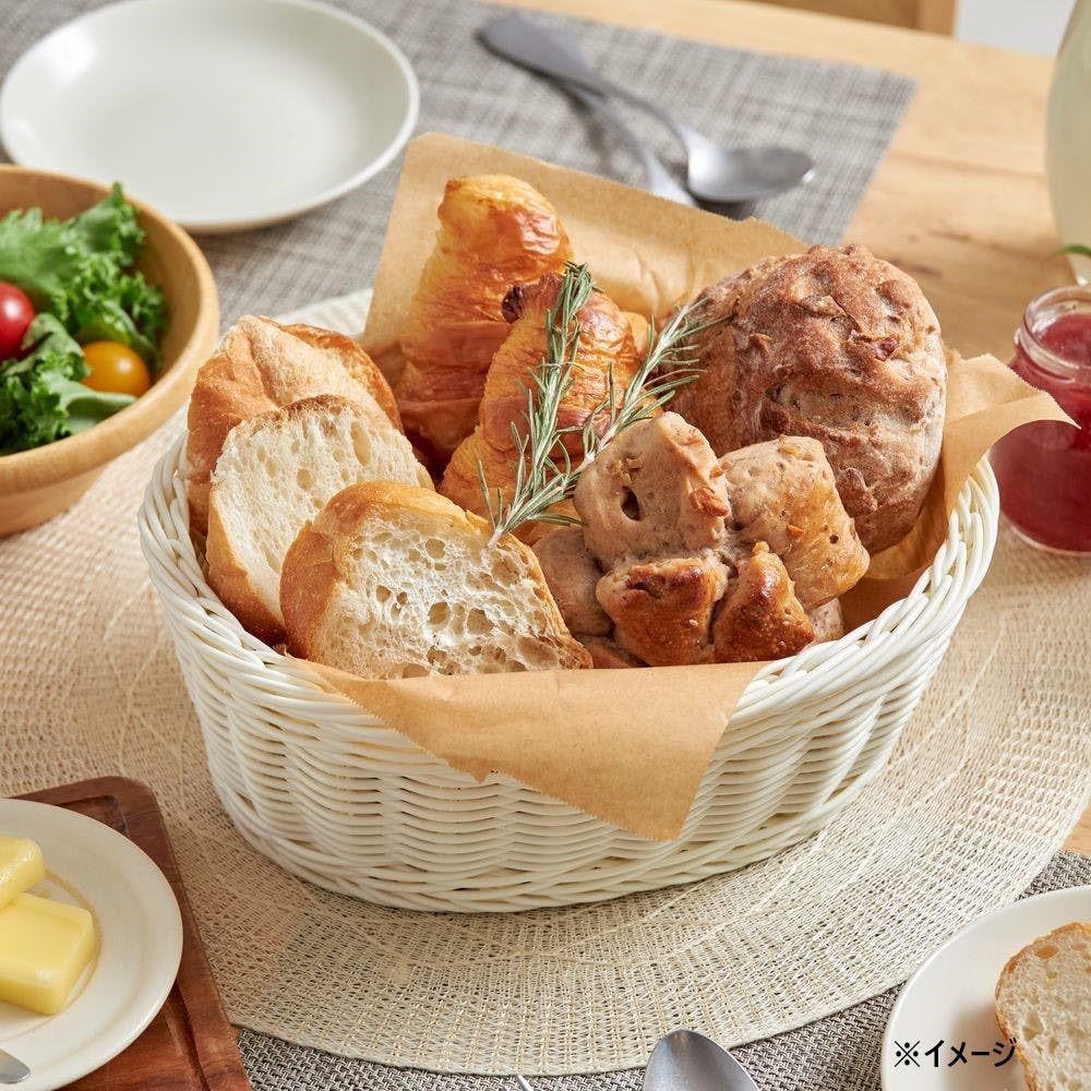 Amazon.co.jp: カインズ(CAINZ) レンジで使えるバスケット オーバル L