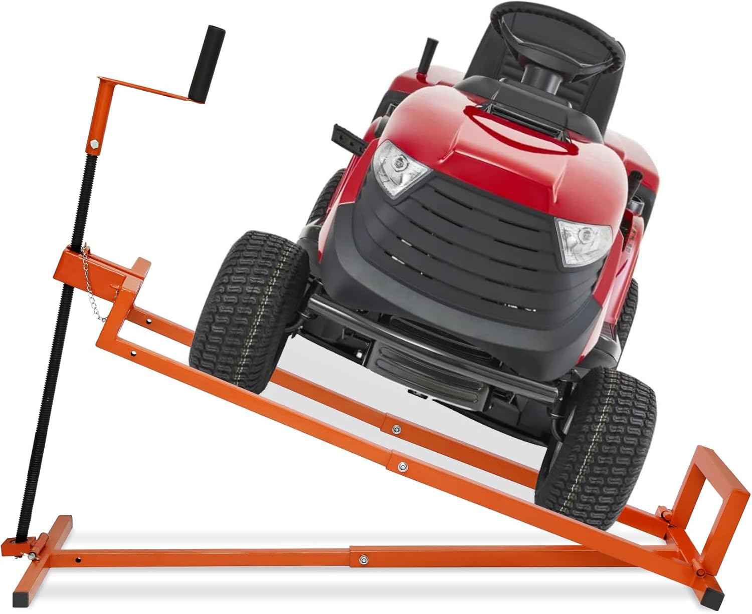 Upgraded Lawn Mower Jack Lift, Telescopic Maintenance Jack for Lawn