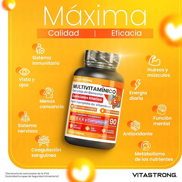 Foto 4 de 8 de Vitastrong Multivitaminas Mujer y Hombre, Multivitaminico Completo