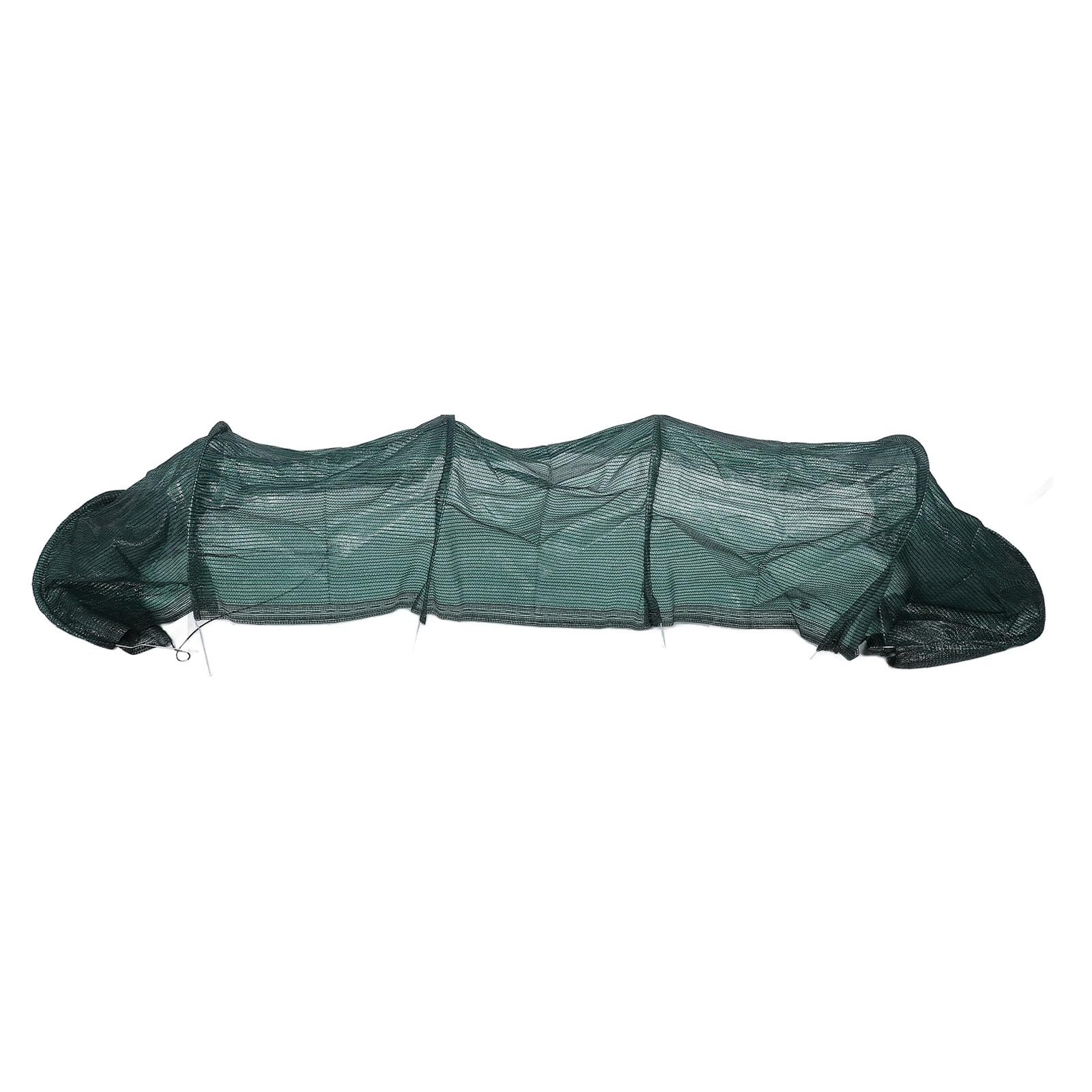 Serre Tunnel Portable de 300 Cm, 6 Piquets en Cercle (Blackish