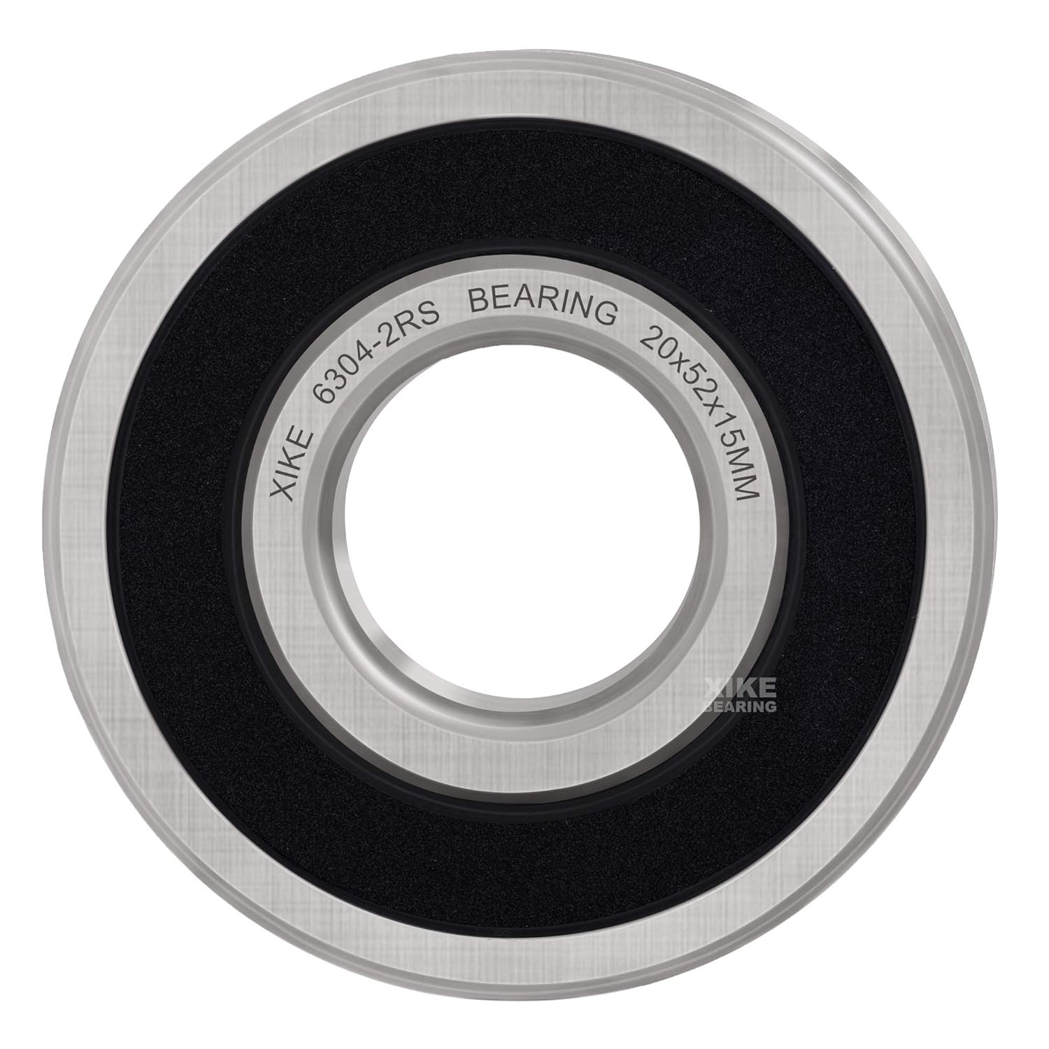 XiKe 10 Pcs 6304-2RS Double Rubber Seal Bearings 20x52x15mm, Pre-Lubricated and Stable Performance and Cost Effective, Deep Groove Ball Bearings.