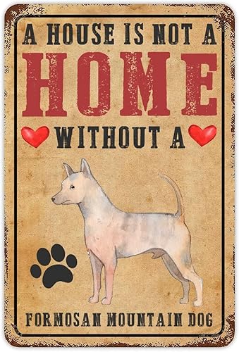 Vista 37 de Letrero de metal con texto en inglés «A House is Not A Home Without A Dogo Argentino» («A House is Not A Home Without A Dogo Argentino»)