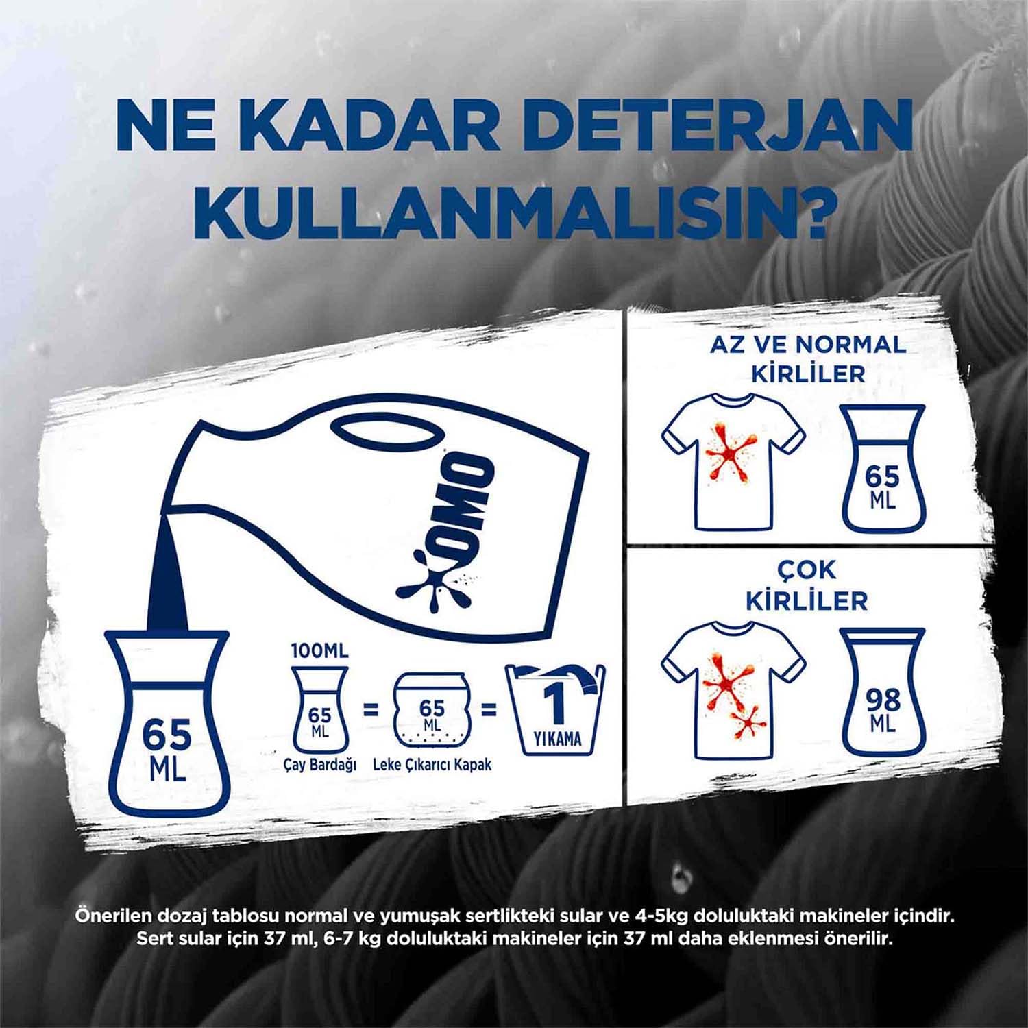 Omo Active Cold Power Siyahlar için Sıvı Çamaşır Deterjanı 910 ml