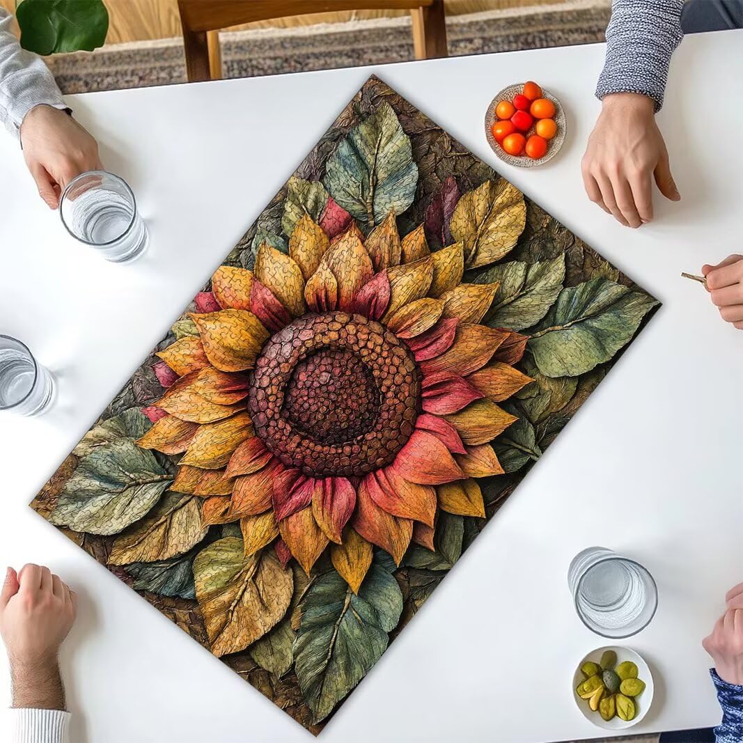 Puzzle 1500 Pièces Adultes, Puzzle 1500 Pieces Tournesol, Cadeau -2956