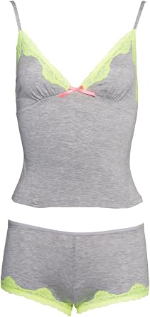 Leg Avenue Women's Seraphina By Jersey Cami and Short Set