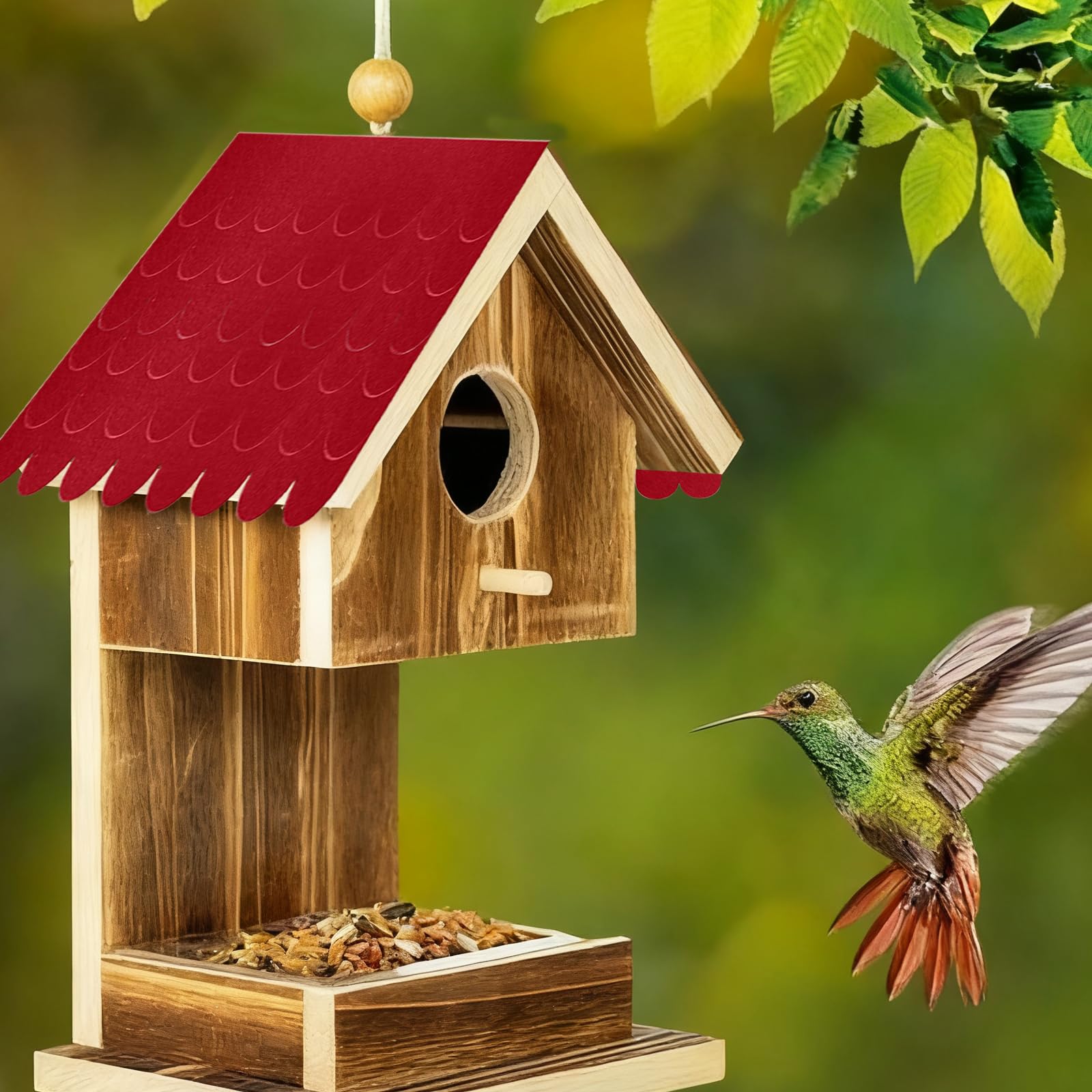 20 Piezas de Tejaspanel Sandwich Tejado para Techos de Casitas de Pájaros, Nest Membrana Impermeable y Resistente Al Desgarro para Techos de Casetas de Perros y Buzones (rojo)