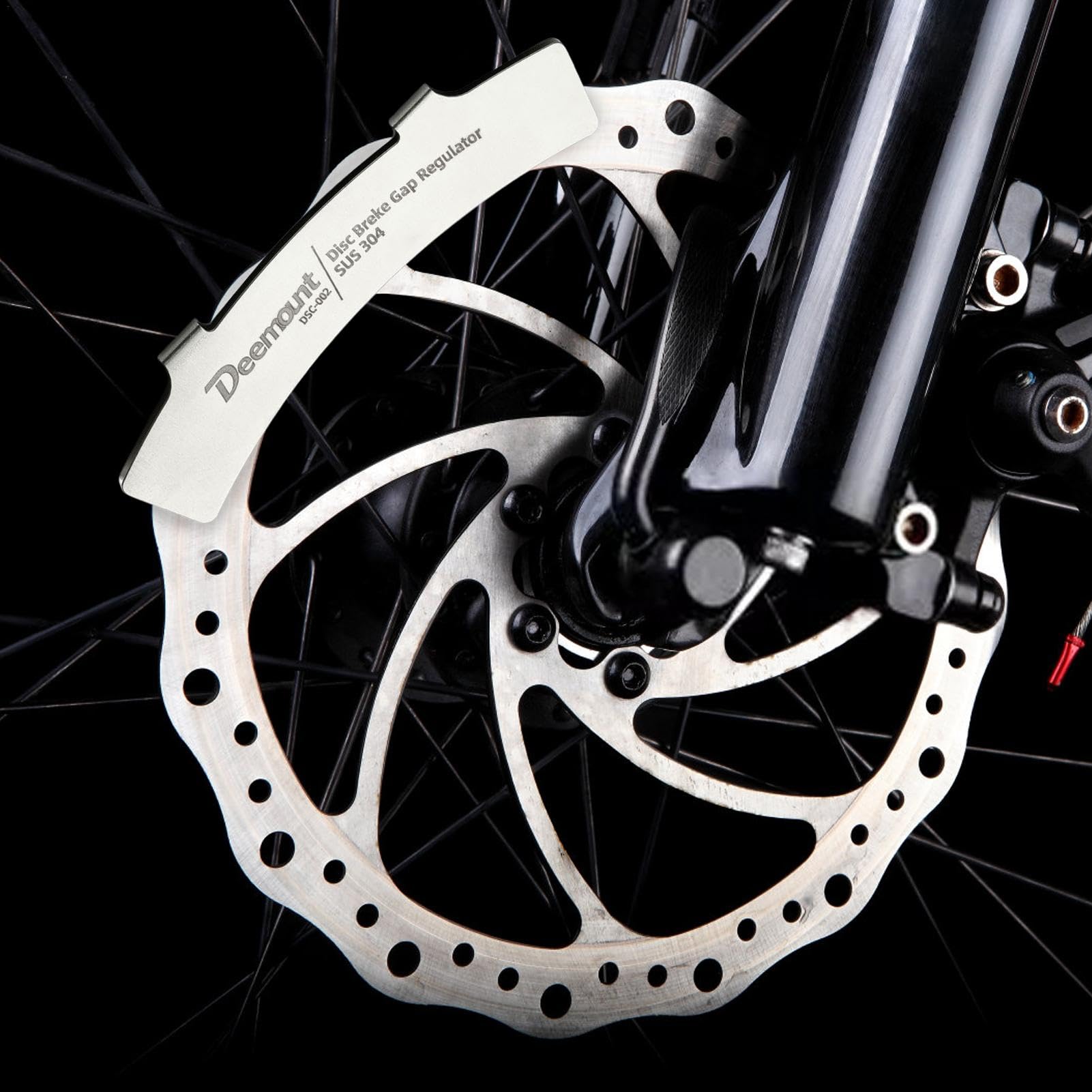 biccycle Disc Brake Pads - bikke Rotor Truing Fork | Brake Correction Brake Pads Gap Regulator | Rotor Centering Gap Setting Install Alignment Adjuster Regulator Tool