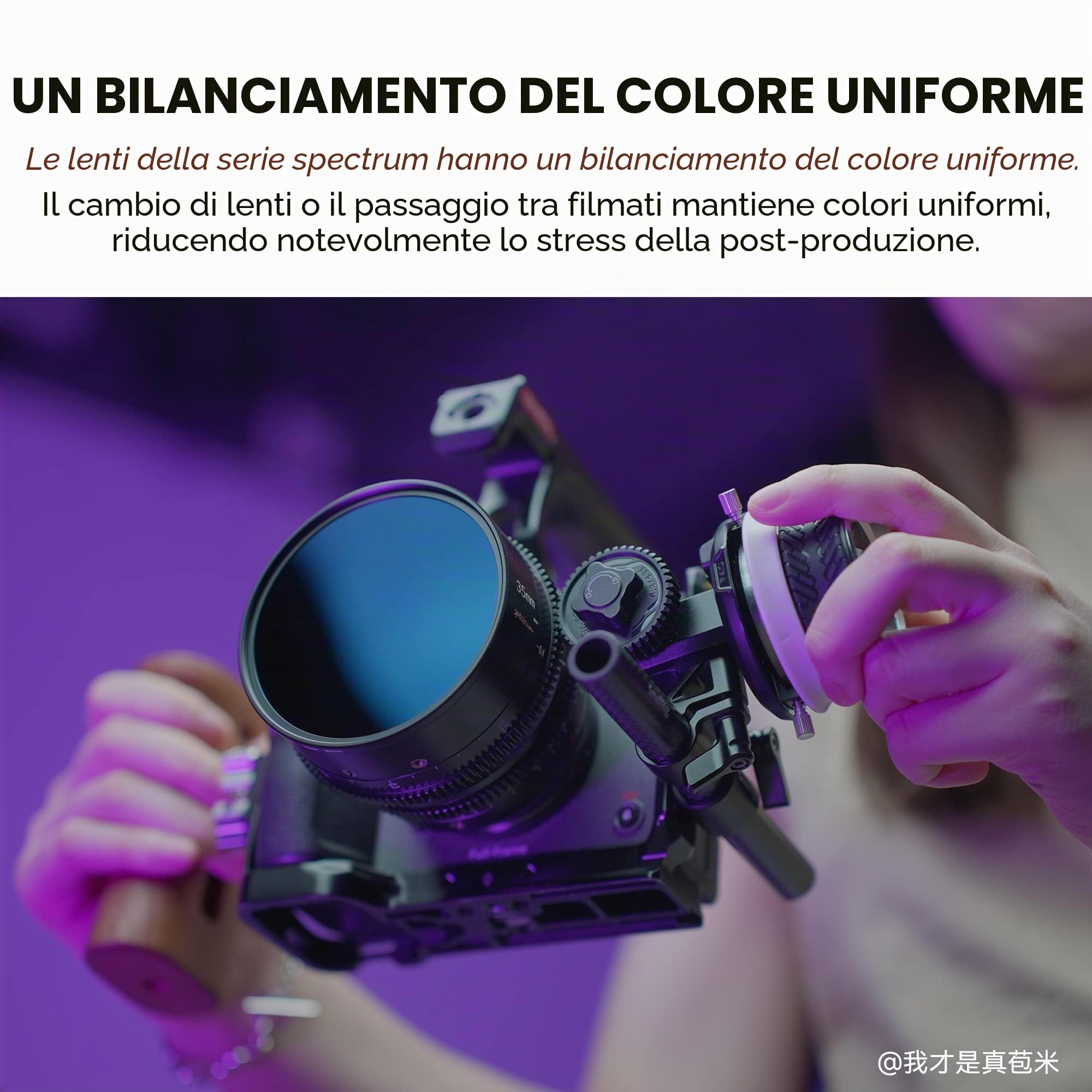 7artisans Obiettivo Cine Full Frame T2.0 da 35 mm con ampia apertura, compatibile con montaggio Canon R, messa a fuoco manuale, lente per cinema a bassa distorsione, fotocamere mirrorless per Canon R