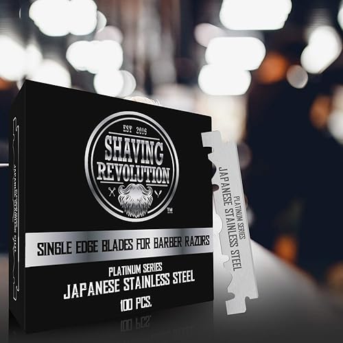 Miniatura 4 de Viking Revolution - Hoja de afeitar de un solo filo 100 unidades cuchillas de afeitar de acero inoxidable de alta calidad de un solo borde