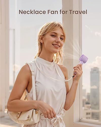 Miniatura 6 de Mini ventilador turbo portátil de mano, dispositivo de enfriamiento personal de alta velocidad de 4 velocidades máximo 16 horas, bolsa recargable