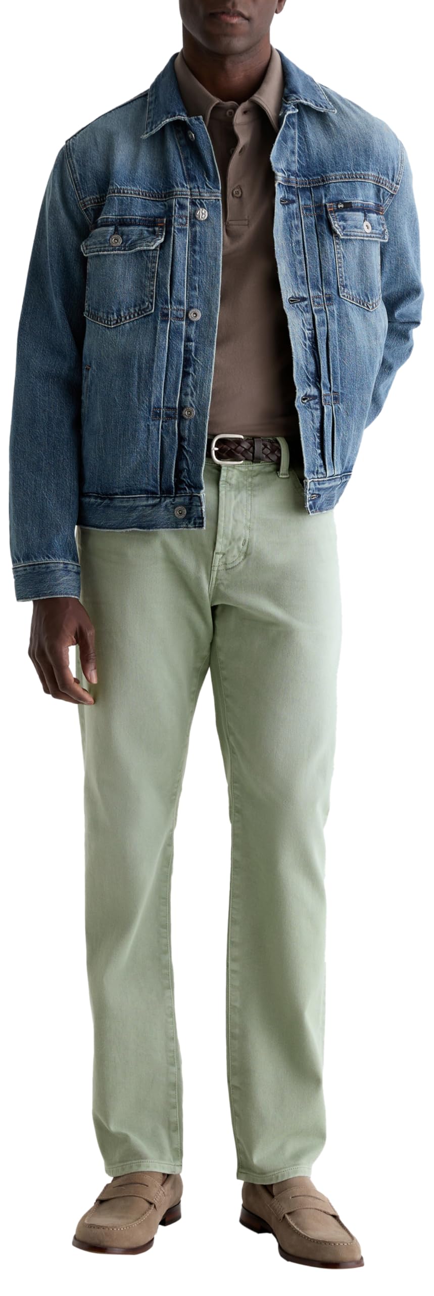 AG Jeans, Men's, Everett Slim Straight Jean, 7 Years Sulfur Faded Moss, Size: 31, Inseam: 32