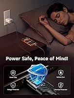 Vista 4 de JSAUX - Paquete de 3 cables USB C 3 A de carga rápida (10/6.6/3.3 pies), USB A a tipo C, trenzado de nailon compatible con Samsung Galaxy Gris