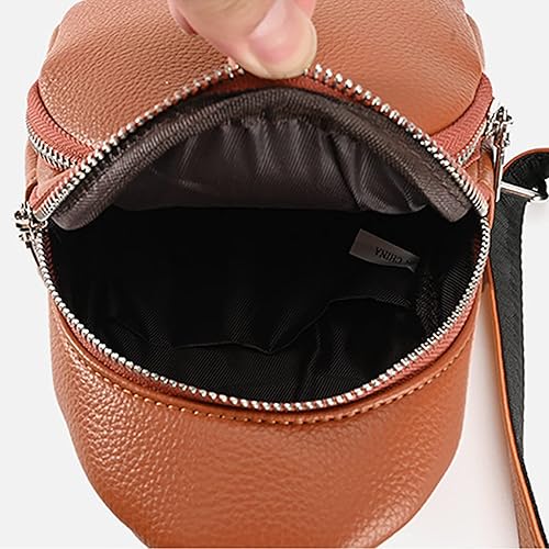 Miniatura 4 de Bolsos cruzados para mujer, nuevo bolso de mensajero de poliuretano impermeable de color sólido simple de moda de un hombro, beige-a, Mochilas Sling