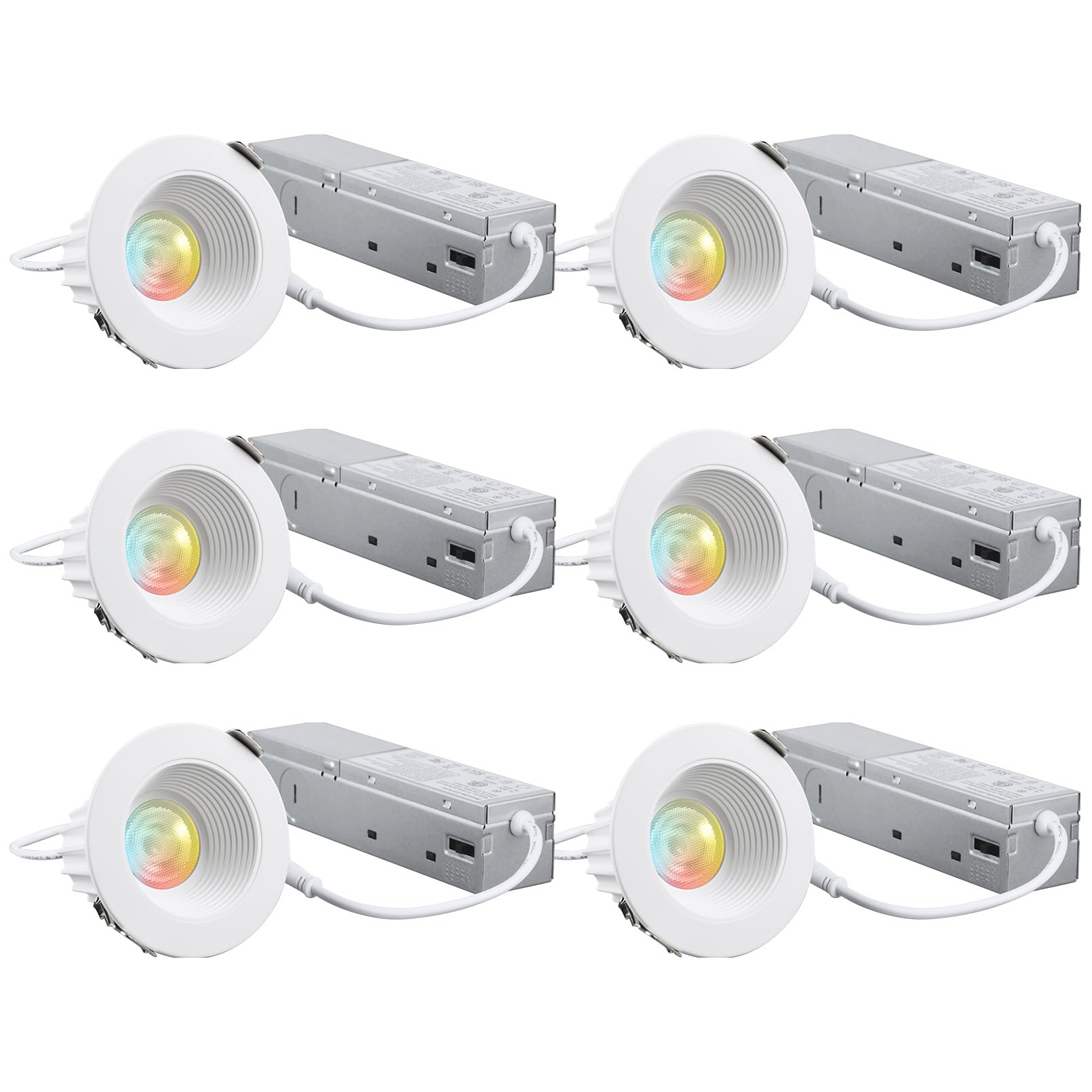 TORCHSTAR 5CCT 2 Inch Recessed LED Lights, CRI90 Dimmable 600lm