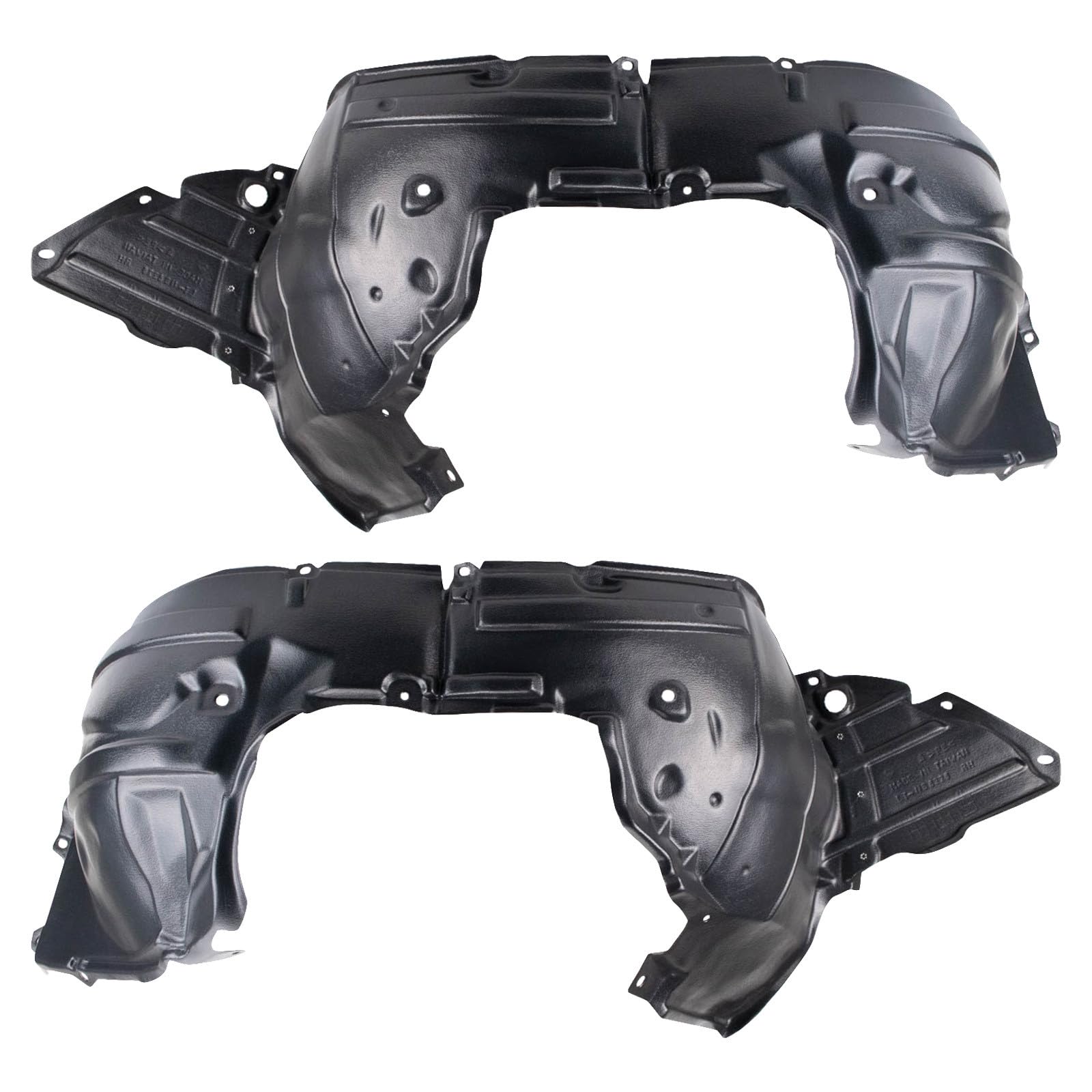 TRQ Front Inner Fender Liner Set | For 2017-2019 Nissan Sentra NI1248162 NI1249162