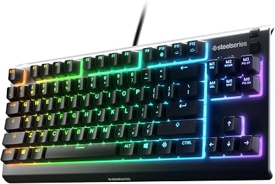 SteelSeries Apex 3 TKL RGB Gaming Keyboard – Tenkeyless Comp - best tenkeyless keyboards