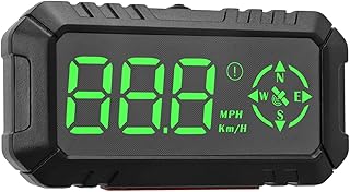 3in Car Dashboard GPS Speedometer HUD Display Compass KM/H MPH Switching Overspeed Fatigue Driving Alarm for SUV TruckMonitors and data loggers Automotive Electronics