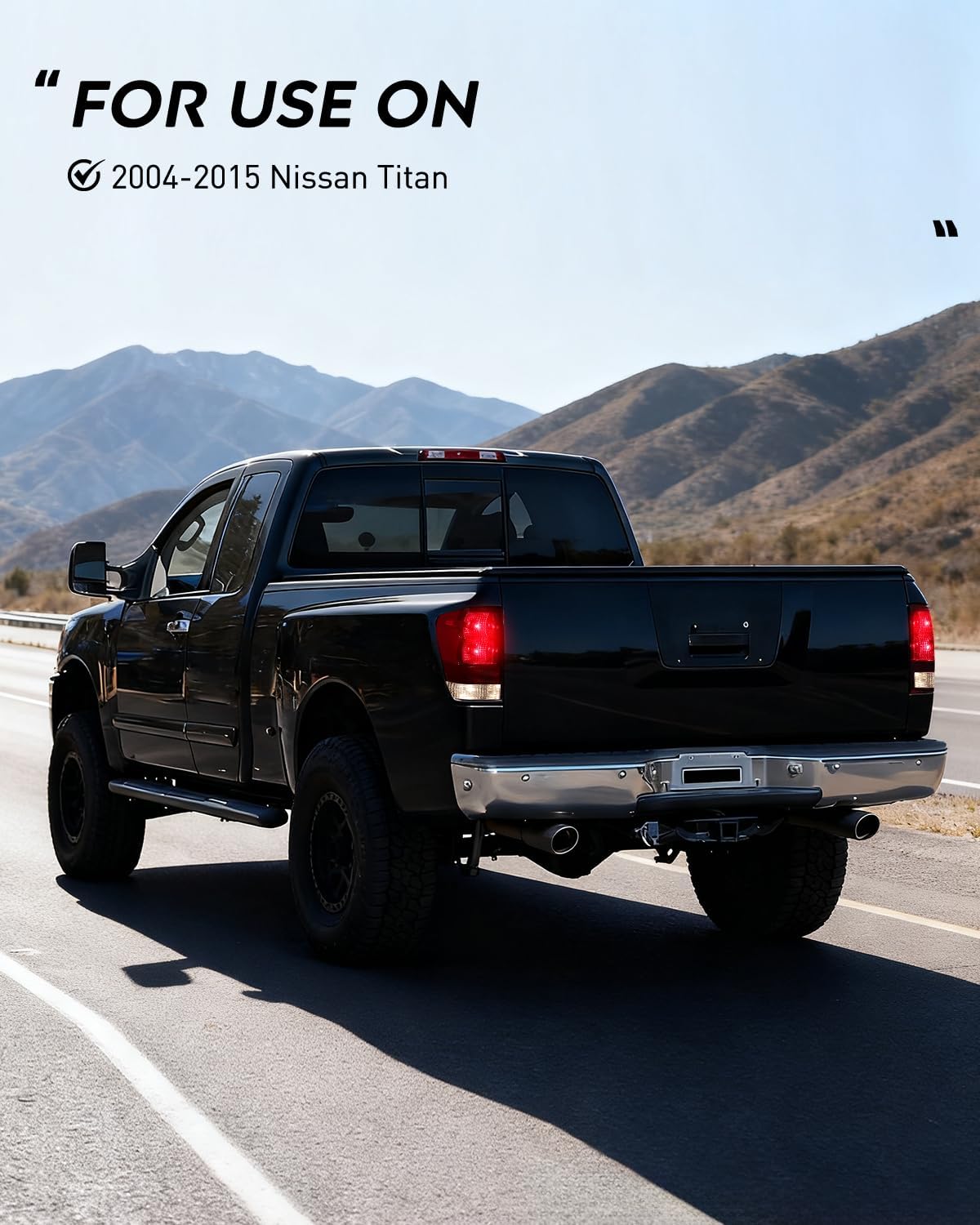 Nilight Taillight Assembly Compatible with 2004 2005 2006 2007 2008 2009 2010 2011 2012 2013 2014 2015 Nissan Titan Tail Light OE Style Rear Lamp Replacement Driver and Passenger Side Red Lens