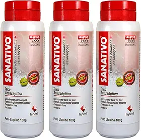 Kit 3 unidades - Talco Desodorante para os Pés - Sanativo