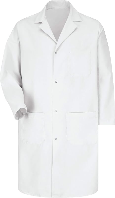 Red Kap Men's Lab Coat With Gripper Closure
