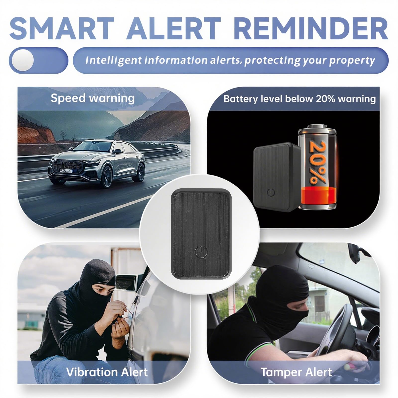 0.8 inch!Hidden Mini GPS Tracker for Vehicles Portable Real Time Magnetic Tracking Device Car Full Global Coverage Location Kids Dogs Trucks Person No Subscription Required Monthly Fee (Medium Size) - image 5