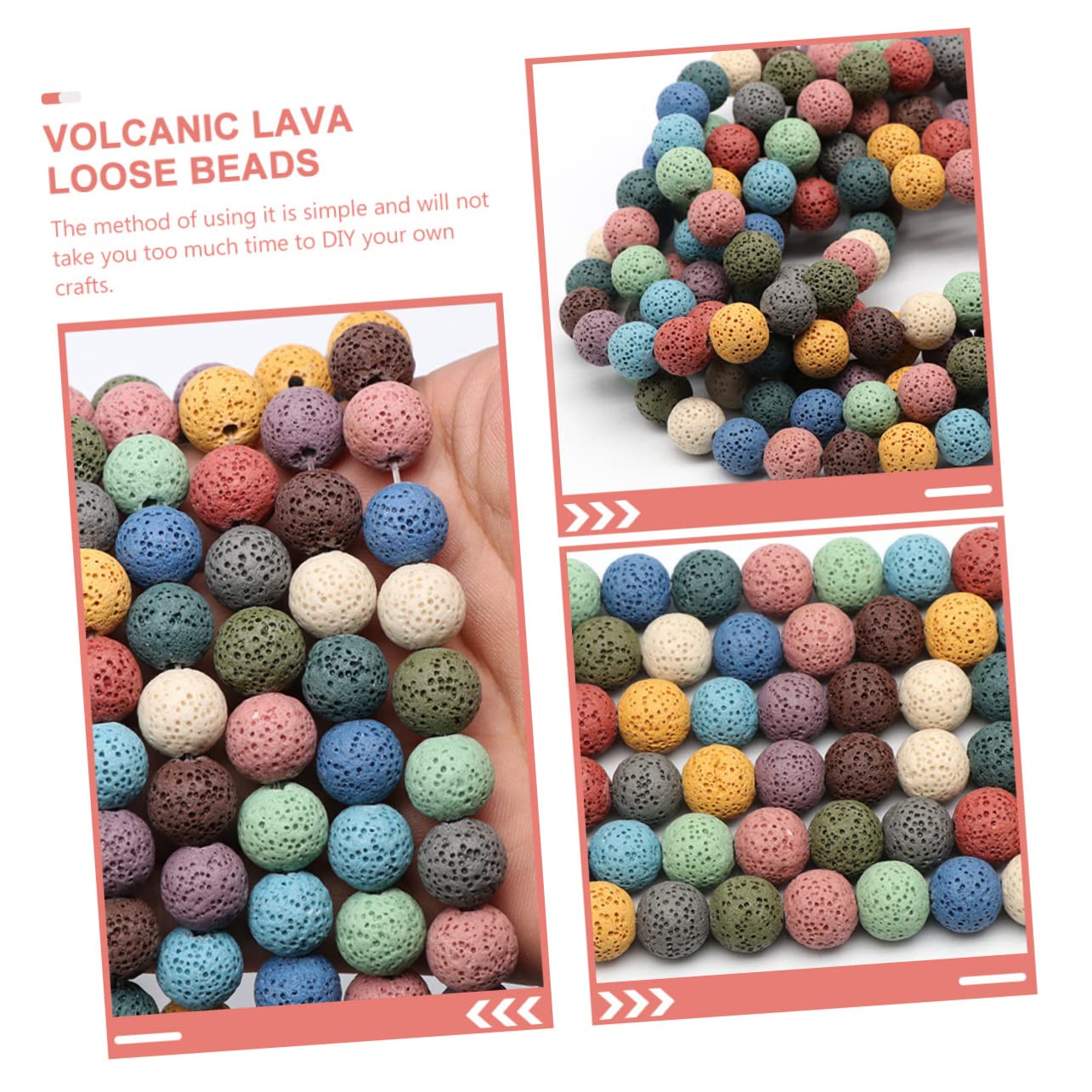 EXCEART 200piezas Abalorios De Para Cuentas Sueltas Para Manualidades y Decoración Para Pulseras y