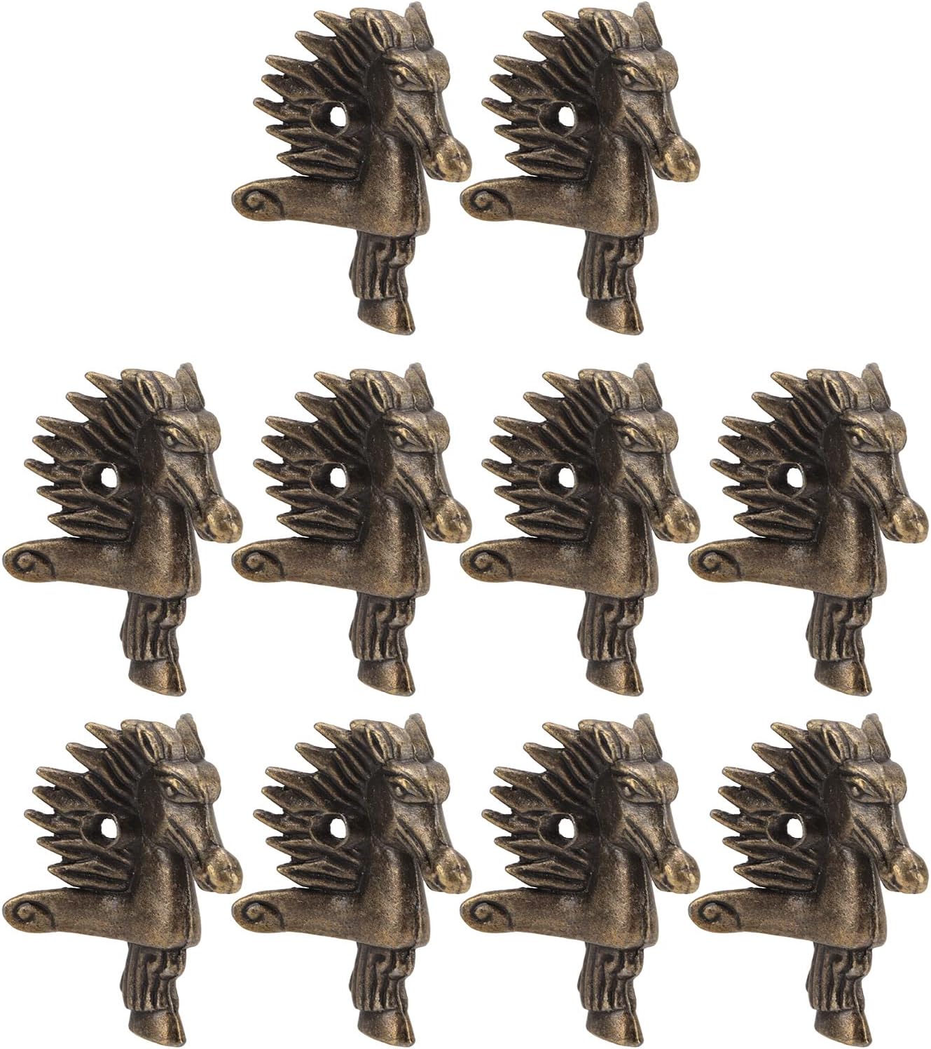 Patas para manualidades, bastante a juegoTornillos Aleación Material 10 piezas Color bronce Joyero Pies para decoración para cajas de madera