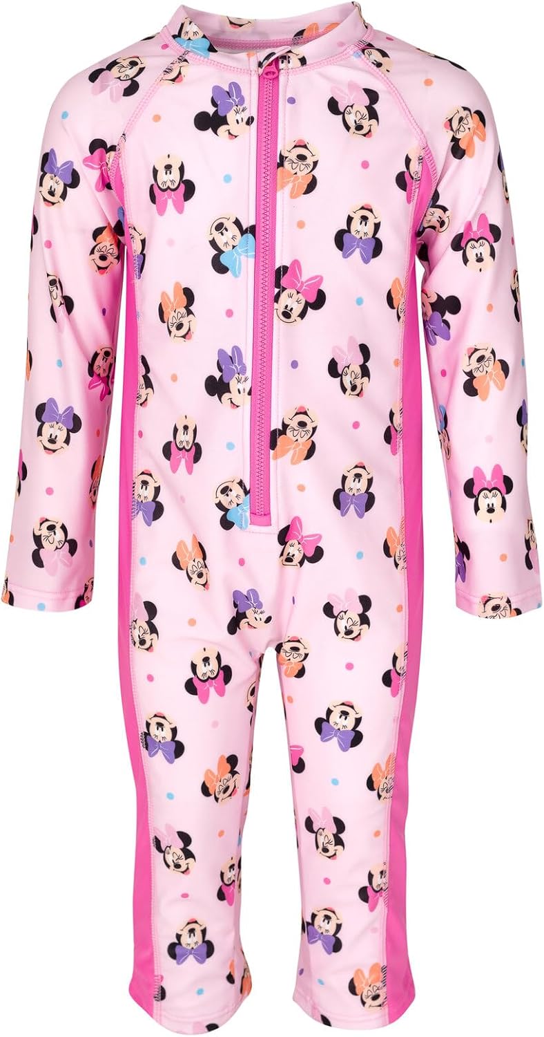 Disney Minnie Mouse Abito Glitter Vestito Festa Elegante Bambina 4-9anni Tutu