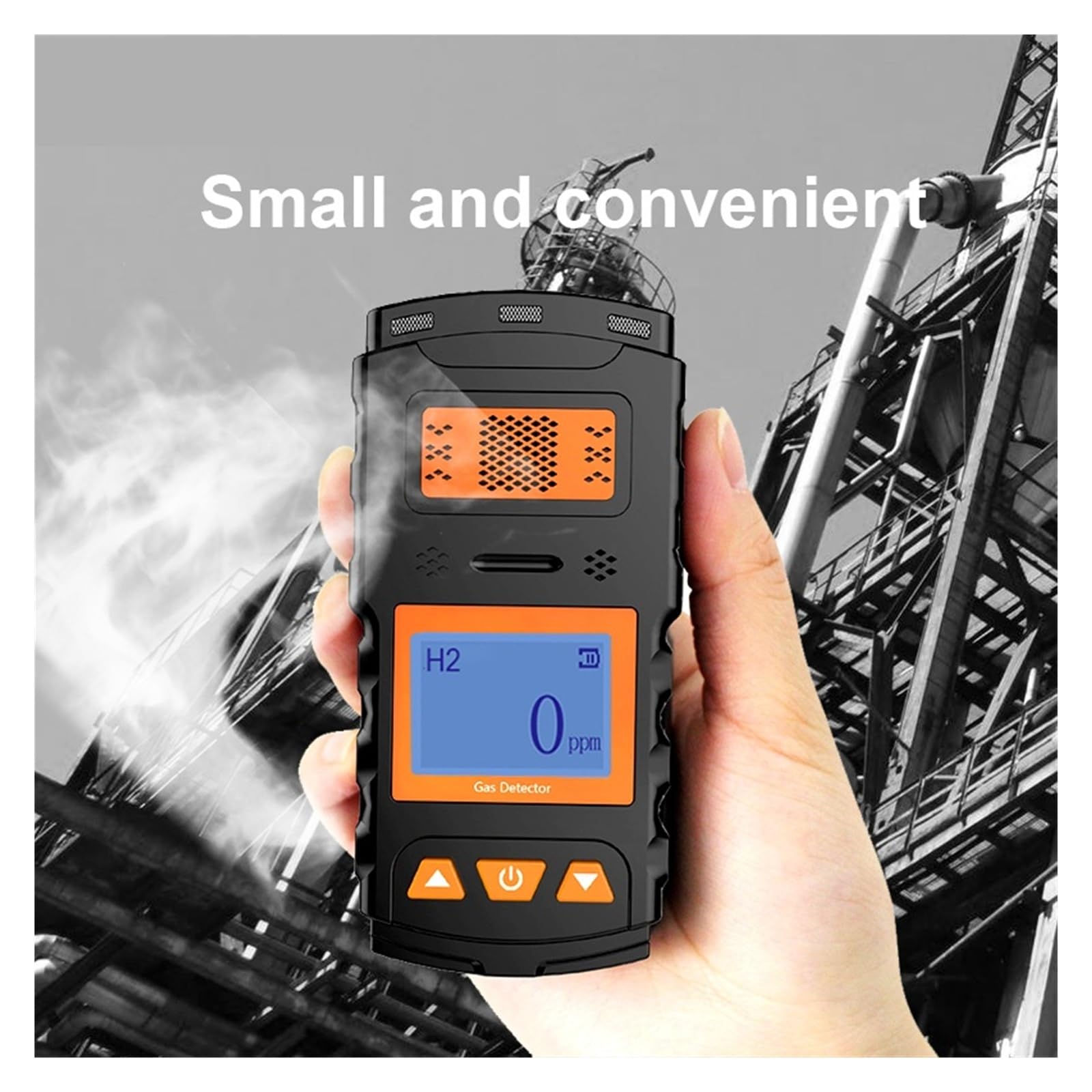 Détecteur de gaz Portable Professionnel avec écran LCD numérique, destiné aux Industries NH3, Cl2, SO2, HCl, NO2, avertisseur sonore et Lumineux de Choc. Surveillance Rapide(CL2)