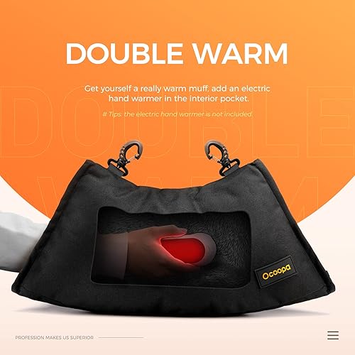 Miniatura 2 de OCOOPA Hand Warmer, Hand Warming Pouch, Hand Muff, Water Resistant Windproof, Durable Oxford Material, Perfect for Outdoors, Golf, Hunting,