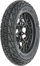 Pro-line Racing Hot Lap S3 Motorcycle Front Tire Mounted on Black Supermoto Wheel for Promoto-MX Front PRO1024410