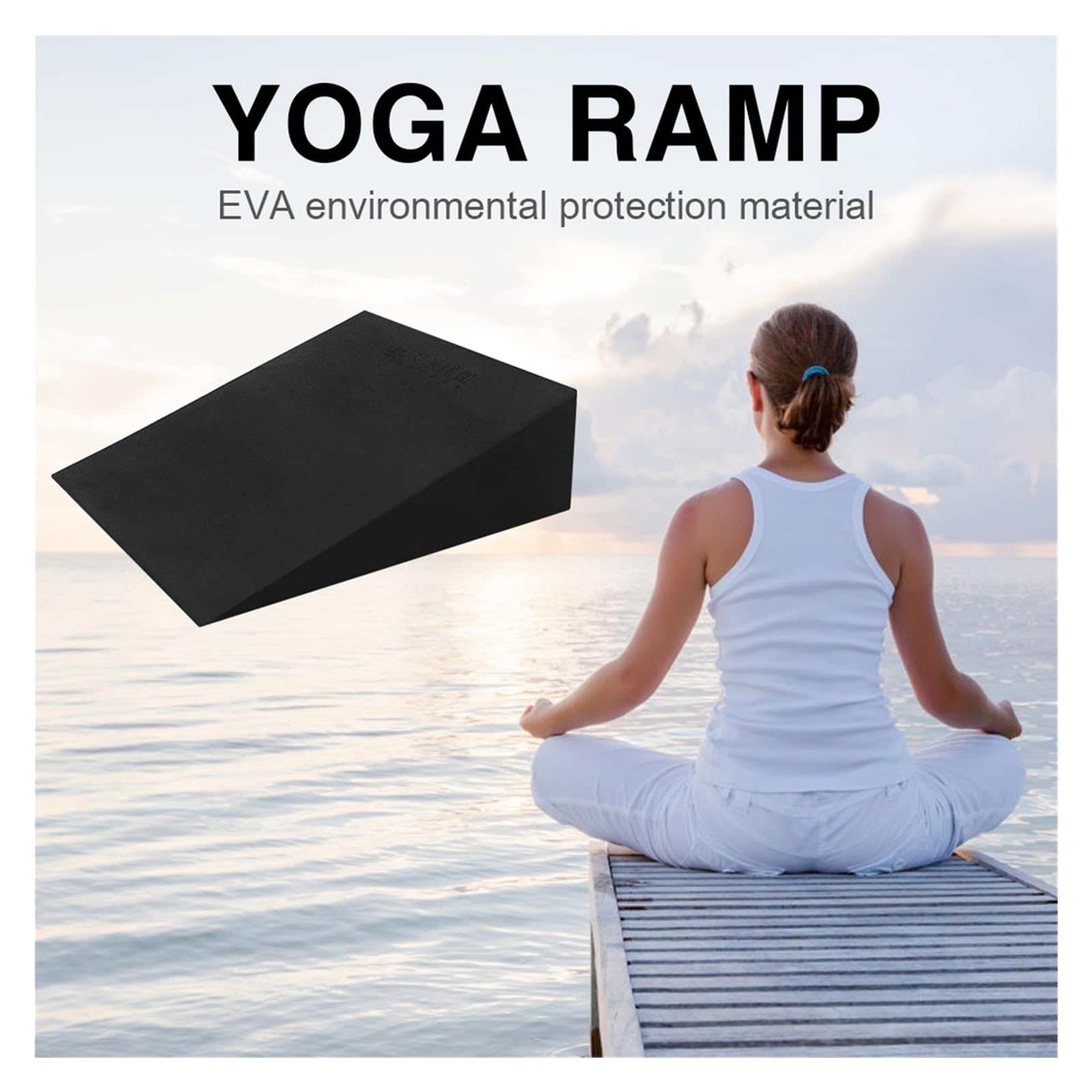 Bloque Yoga 1/2 Bloques De Cuña for Yoga. | Tablas inclinadas elásticas de espuma EVA, bloque de ejercicio, sentadillas Pilates, accesorios de Fitness