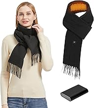 Heated Scarf with 6000mAh Battery Fashionable and Warm Unisex - Ideal for Strolling, Camping, Work, Thanksgiving Christmas, and More