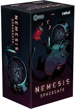 Rebel Studio Nemesis Space Cats Collectible Miniatures - Enhance Your Gameplay with 4 Plastic Cat Miniatures! Ideal for Collectors, Ages 14+, 1-5 Players, 1-2 Hour Playtime, Made
