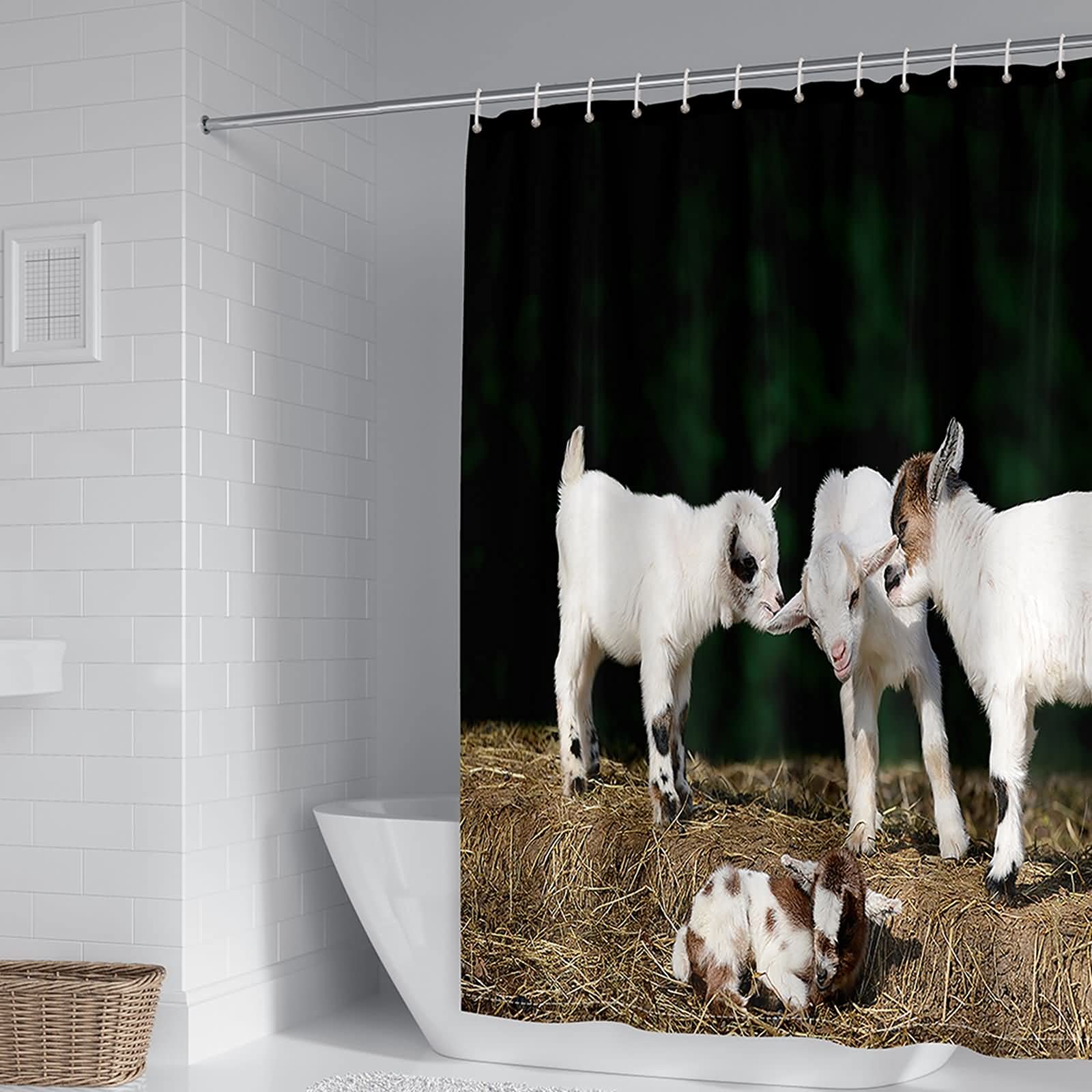 Rideau de douche anti moisissure 150x200 fini l'humidité dans la salle de bain