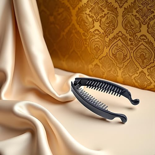 Miniatura 2 de Pinzas para el pelo de plátano para mujer, color negro, pinzas trenzadas, horquillas para el cabello, regalo de Navidad, pinzas para el cabello