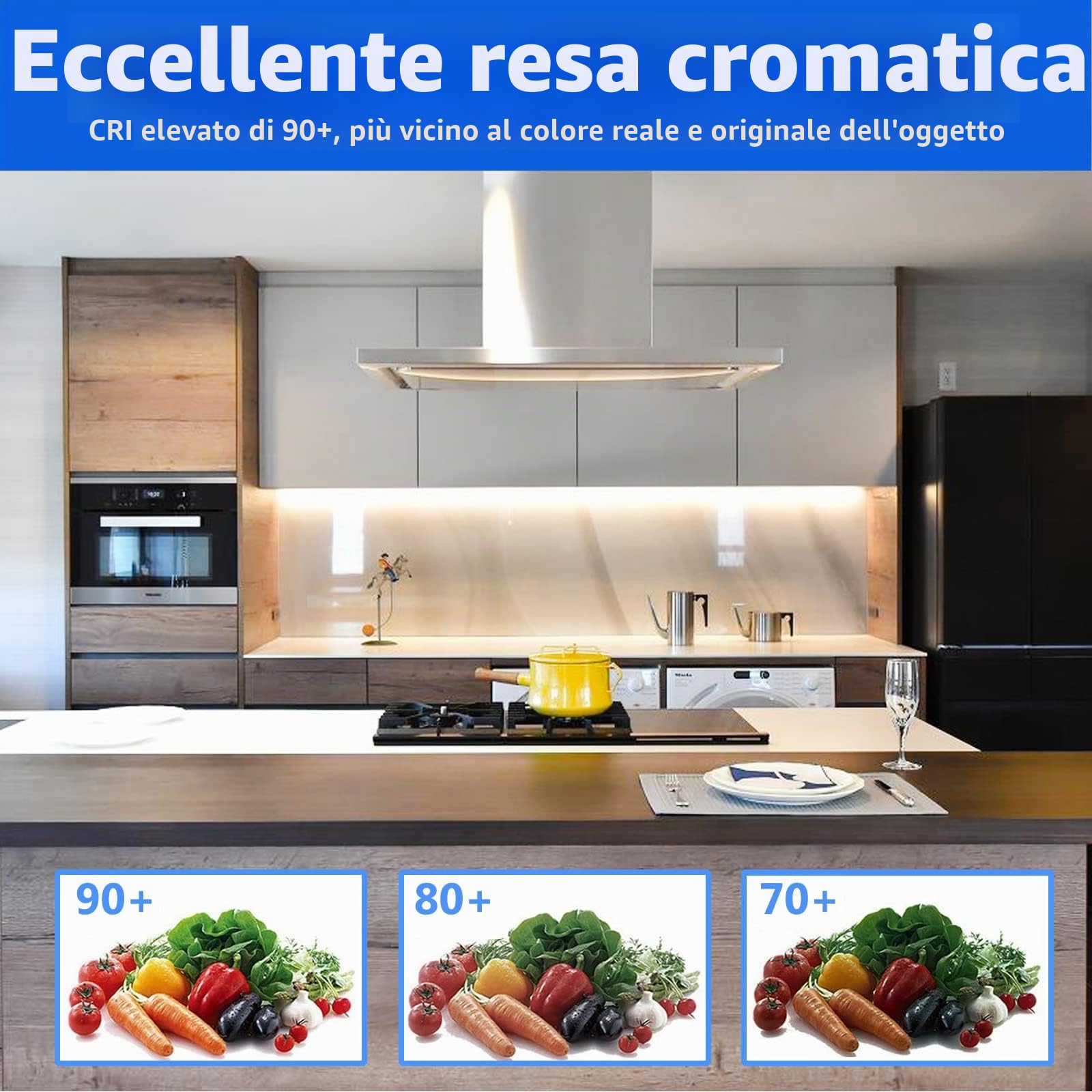 JOYLIT 24V Striscia LED 10M IP65 Impermeabile 4000K Bianca Naturale, CE UL PRO 14500LM Alta Luminosità CRI 92+ Adesivo Nastri LED 120LEDs/M SMD 2835 150W, Flessible Light Strip per Commerciale, Casa