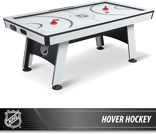 Miniatura 8 de Juego de mesa de juego de hockey de aire con parte superior de tenis de mesa, NHL de 80 pulgadas, Power Play 2 en 1, estilo arcade, puntuador