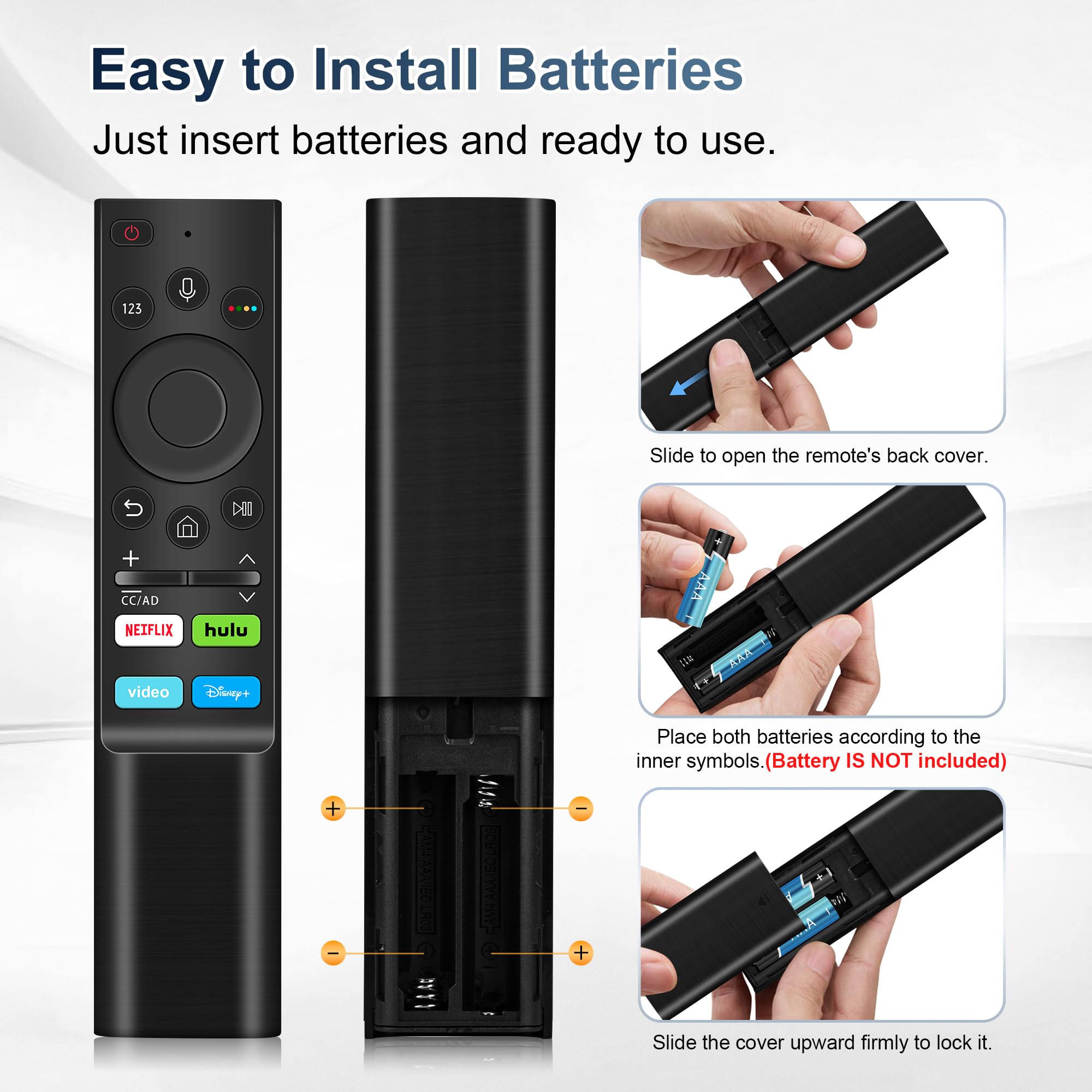 Reemplazo universal de voz para Samsung TV, para todos los mandos a distancia Samsung para Smart TV con control de voz, para Samsung Frame, Crystal 4K UHD, Neo QLED 4K/8K, OLED, QLED Smart TV
