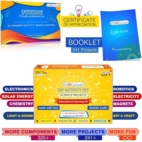 Kit4Curious® Science & Fun DIY activity learning educational STEM toy for 7+ years - tinkering, experiment, school project, innovation kit - Image 2