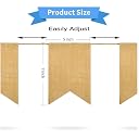 Lify Perfect DIY Party Decoration Burlap Banner (Brown, 48) gallery image