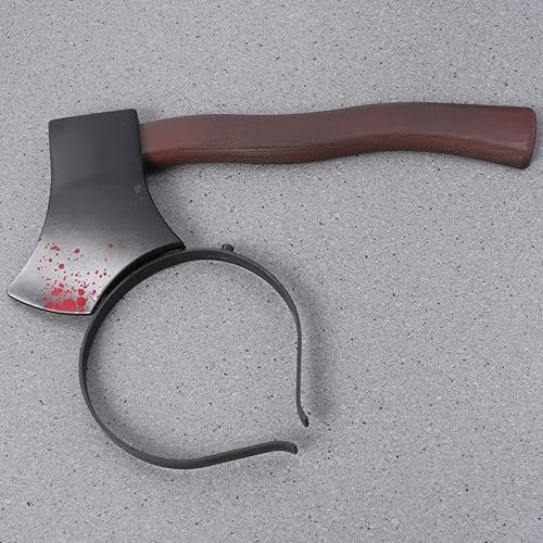Miniatura 8 de BESTOYARD Diadema de plástico con hacha sangrienta para Halloween, diadema de Zombie Halloween Horror, diademas divertidas para Halloween, diademas